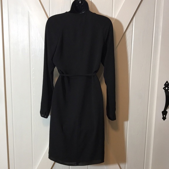 Aritzia Babaton Black Wallace Wrap Dress - Picture 5 of 9